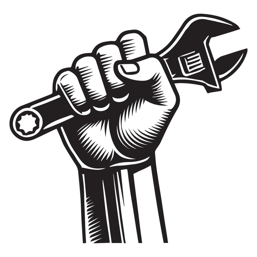 Auto Garage Tools Illustration with Modern Aesthetic vector