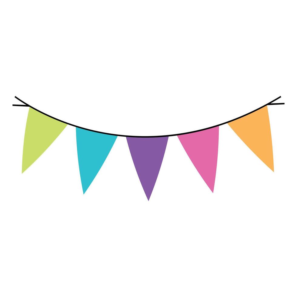 Classic Bunting Banner Flags Illustration for Any Occasion vector