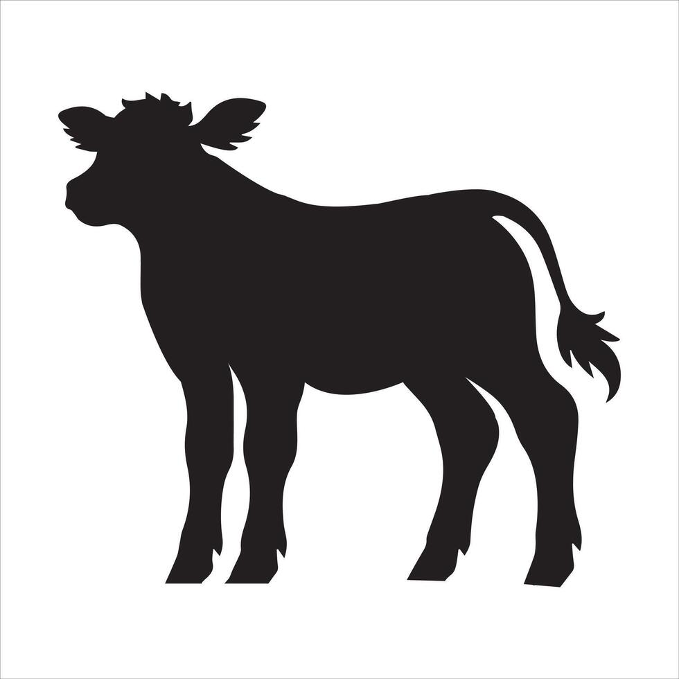 Bold Buffalo Silhouette American Bison Graphic Design vector