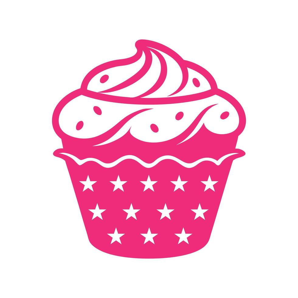 Whimsical Happy Birthday Cake Isolated Illustration Design vector