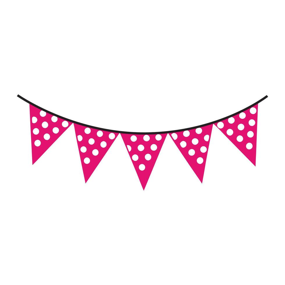 Vintage Style Bunting Banner Flags Design vector