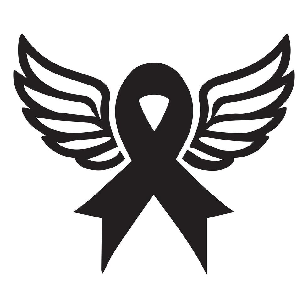 Awareness Ribbon Design for Advocacy and Hope vector