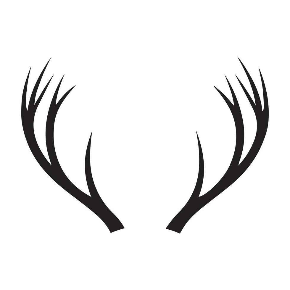 Abstract Elegance of Deer Antlers Design vector