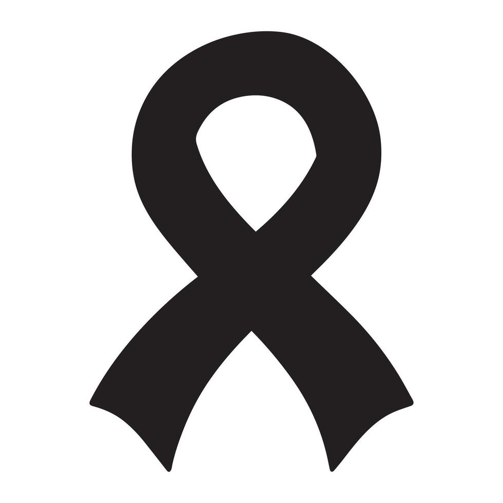 Timeless Ribbon Design for Global Awareness vector