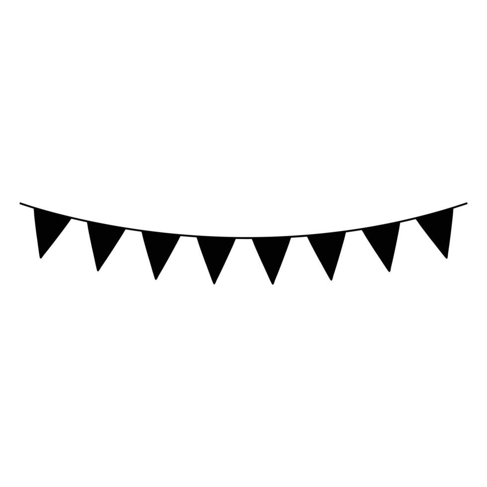 Beautiful Bunting Banner Flags Illustration for Any Party vector