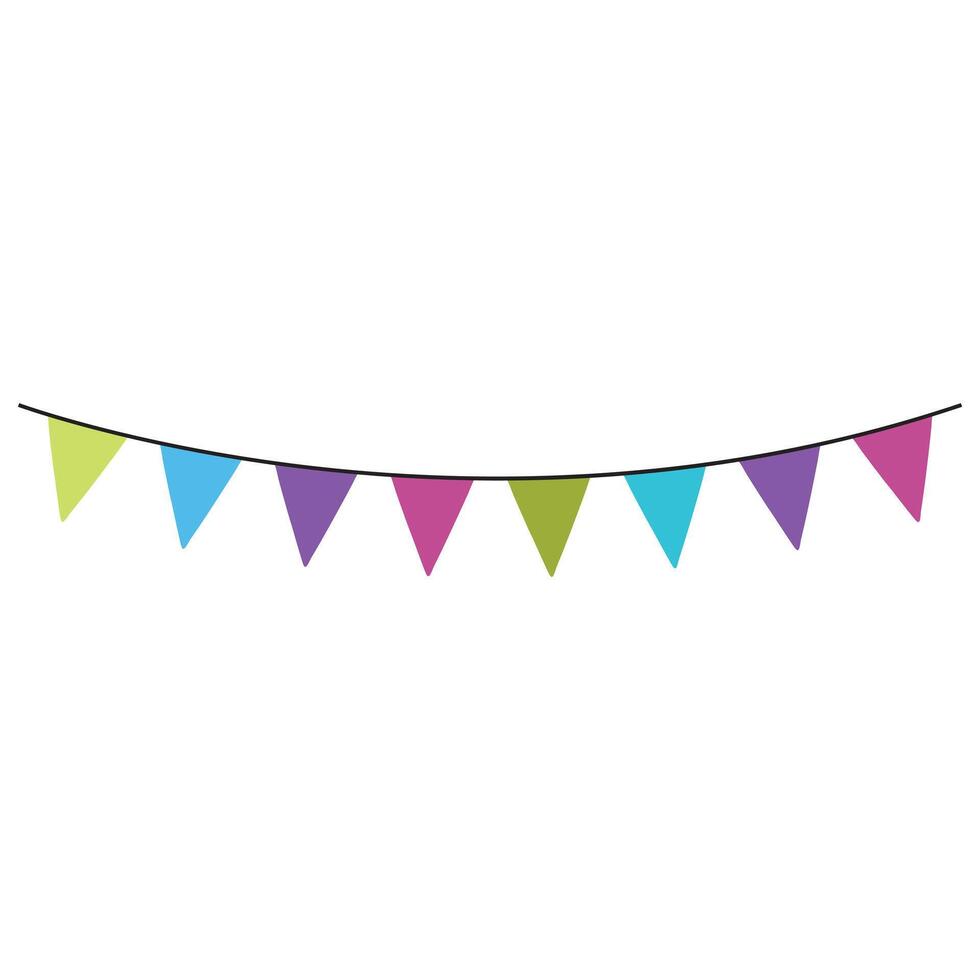 Versatile Bunting Banner Flags Illustration for Festivities vector