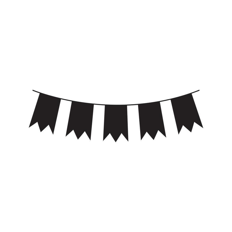 Vintage Style Bunting Banner Flags Illustration Design vector