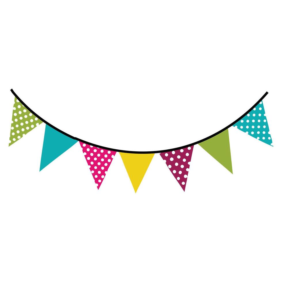 Creative Bunting Banner Flags Design for Festivities vector