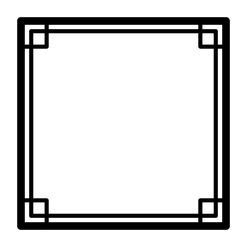 Simple frame black vector