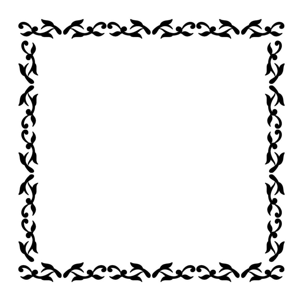 Leaf mini frame simple vector