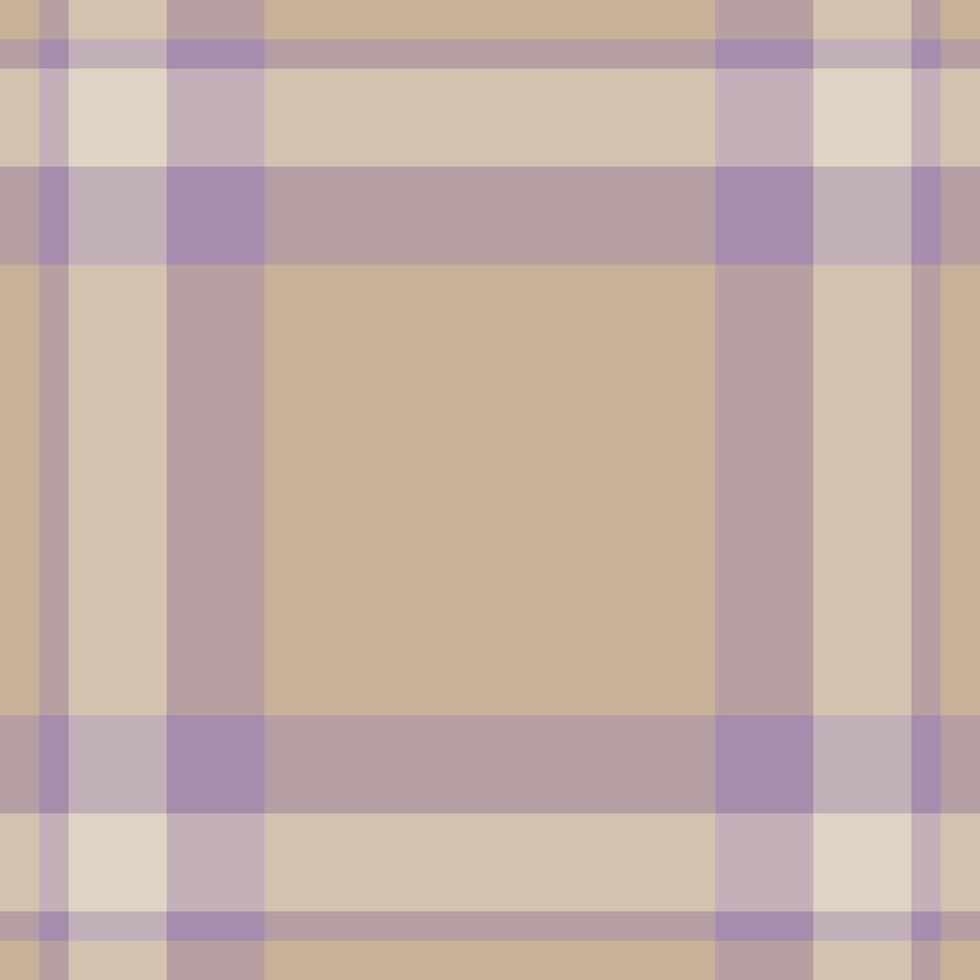 Hipster check fabric seamless, warm pattern texture textile. Size tartan plaid background in pastel and light colors. vector