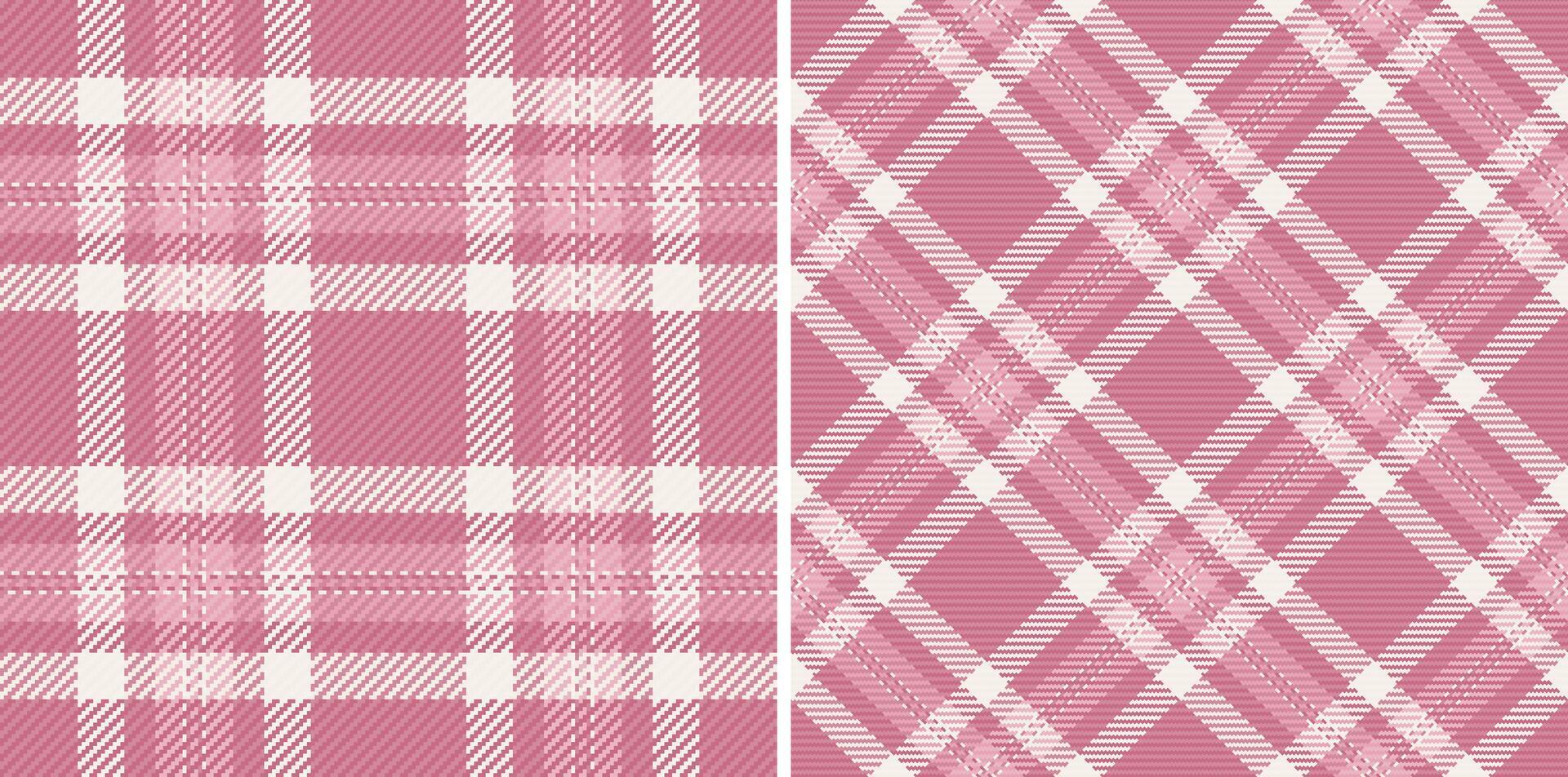 Tartan check pattern of texture plaid with a background fabric seamless textile. Set in skin colors for messy stripe patterns in clothing. vector