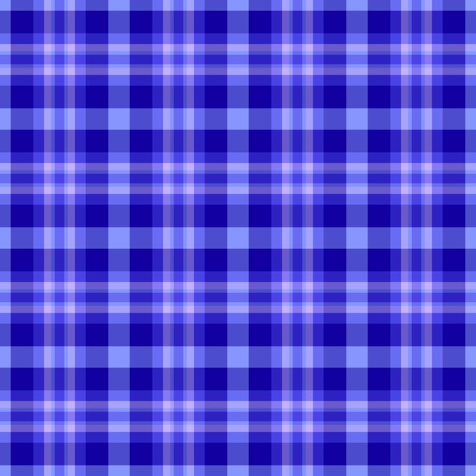Minimalist textile tartan , free check pattern plaid. Napkin seamless fabric background texture in indigo and blue colors. vector