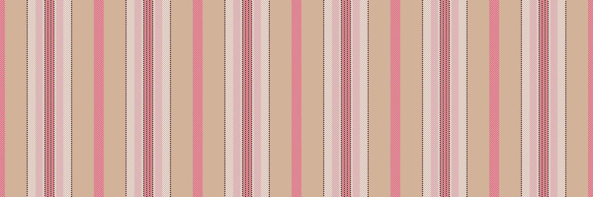 Lectangle fabric pattern vertical, site seamless background texture. Sacket stripe textile lines in light and white colors. vector