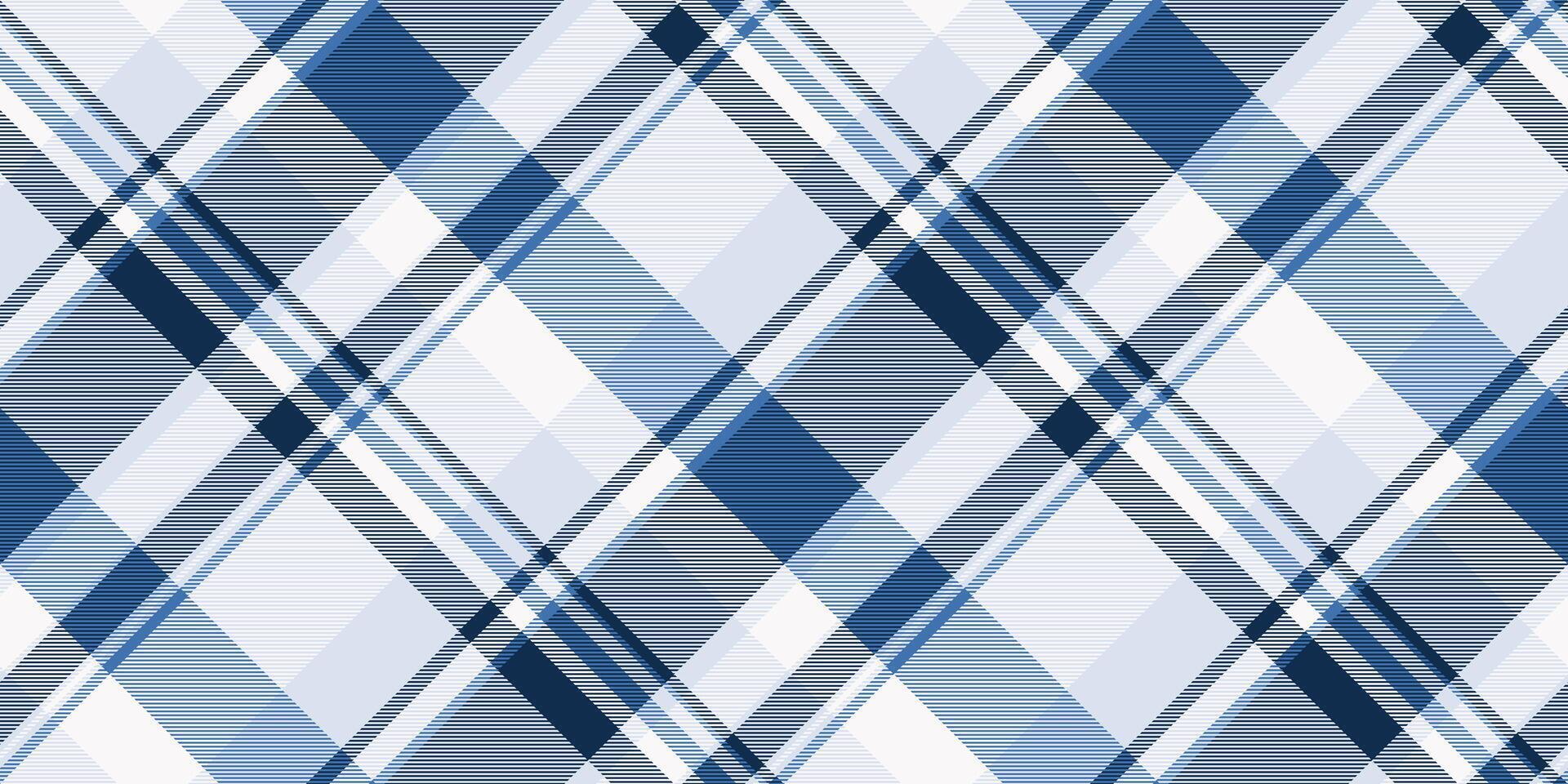 Checks check tartan plaid, order fabric pattern textile. Winter seamless texture background in blue and light colors. vector