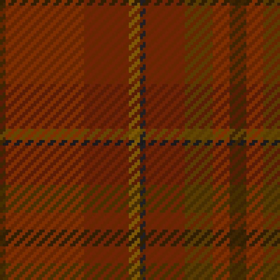 Stylish autumnal plaid pattern in rich earth tones. Perfect for textile design, website backgrounds, or fall-themed projects. This seamless texture offers a sophisticated and warm aesthetic. vector