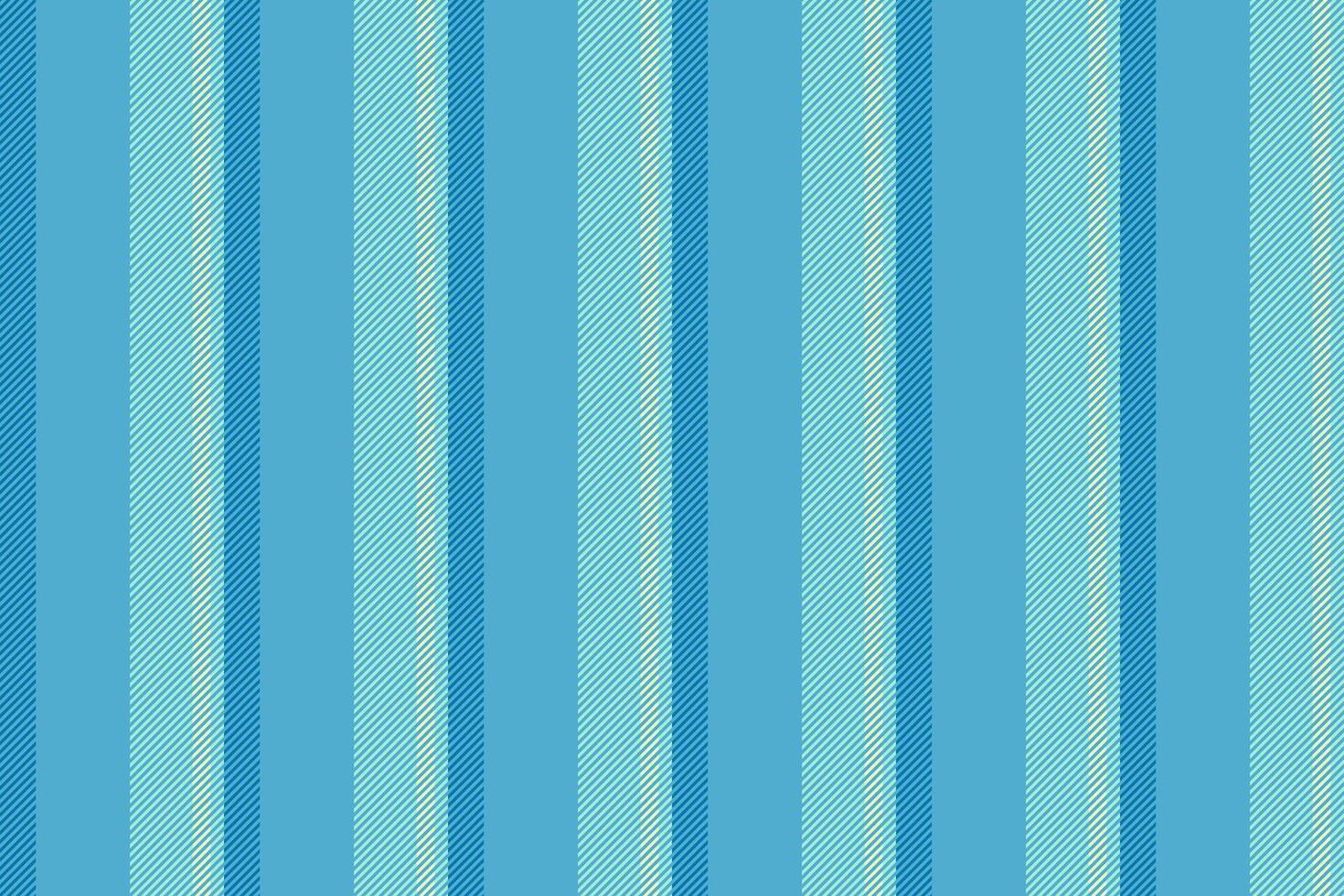 Fat seamless lines fabric, anniversary texture textile stripe. Deometric vertical pattern background in cyan and teal colors. vector