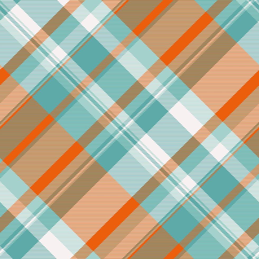 Royalty check pattern textile, stitch fabric tartan background. Quiet texture plaid seamless in teal and bright colors. vector