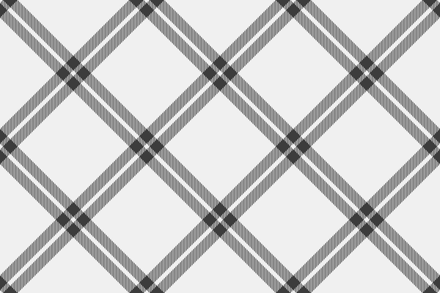 Regular tartan textile, textured seamless background pattern. 20s fabric check plaid texture in white and grey colors. vector