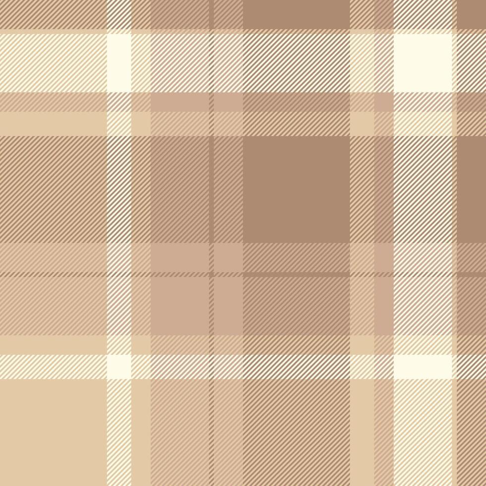 Ribbon fabric background, pyjamas texture seamless pattern. String tartan check textile plaid in light and orange colors. vector