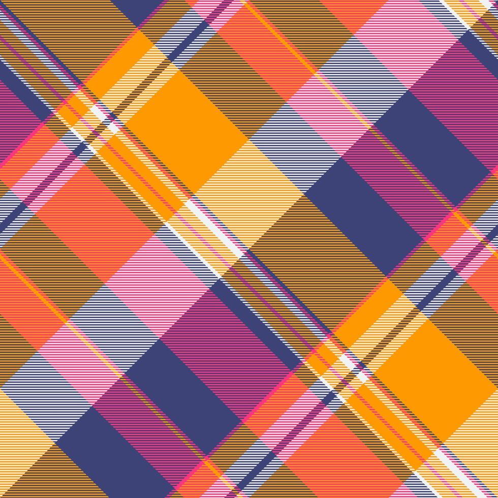 Brand texture pattern tartan, regular fabric background check. Choice textile seamless plaid in blue and bright colors. vector