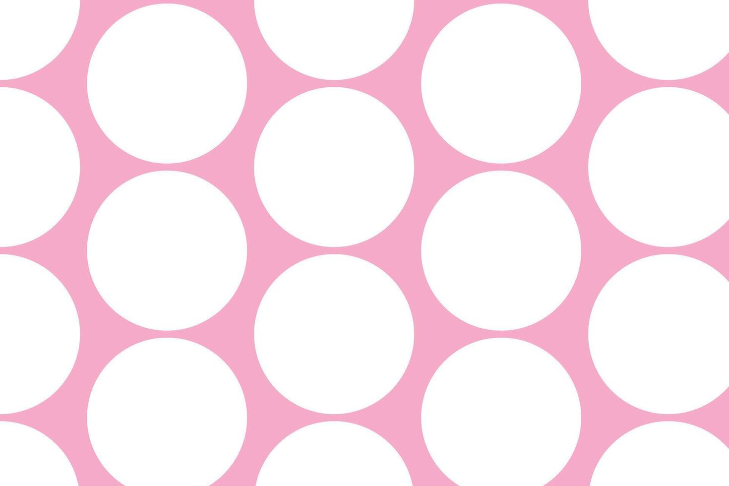 simple abstract white big polka dot pattern on light pink background with white dots and dots that can be used as a background or texture vector