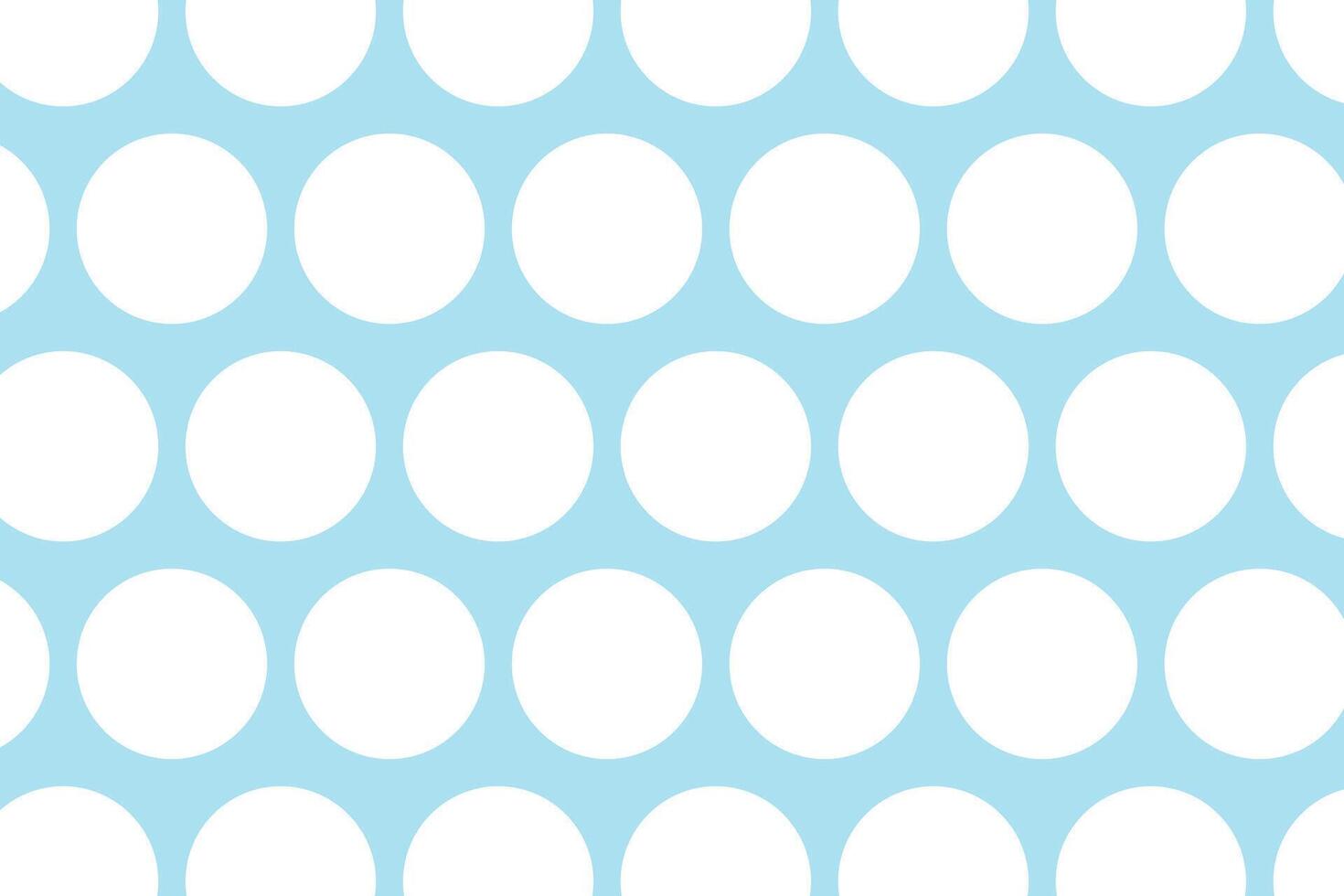 simple modern abstract white color big polka dot pattern on sky color background vector