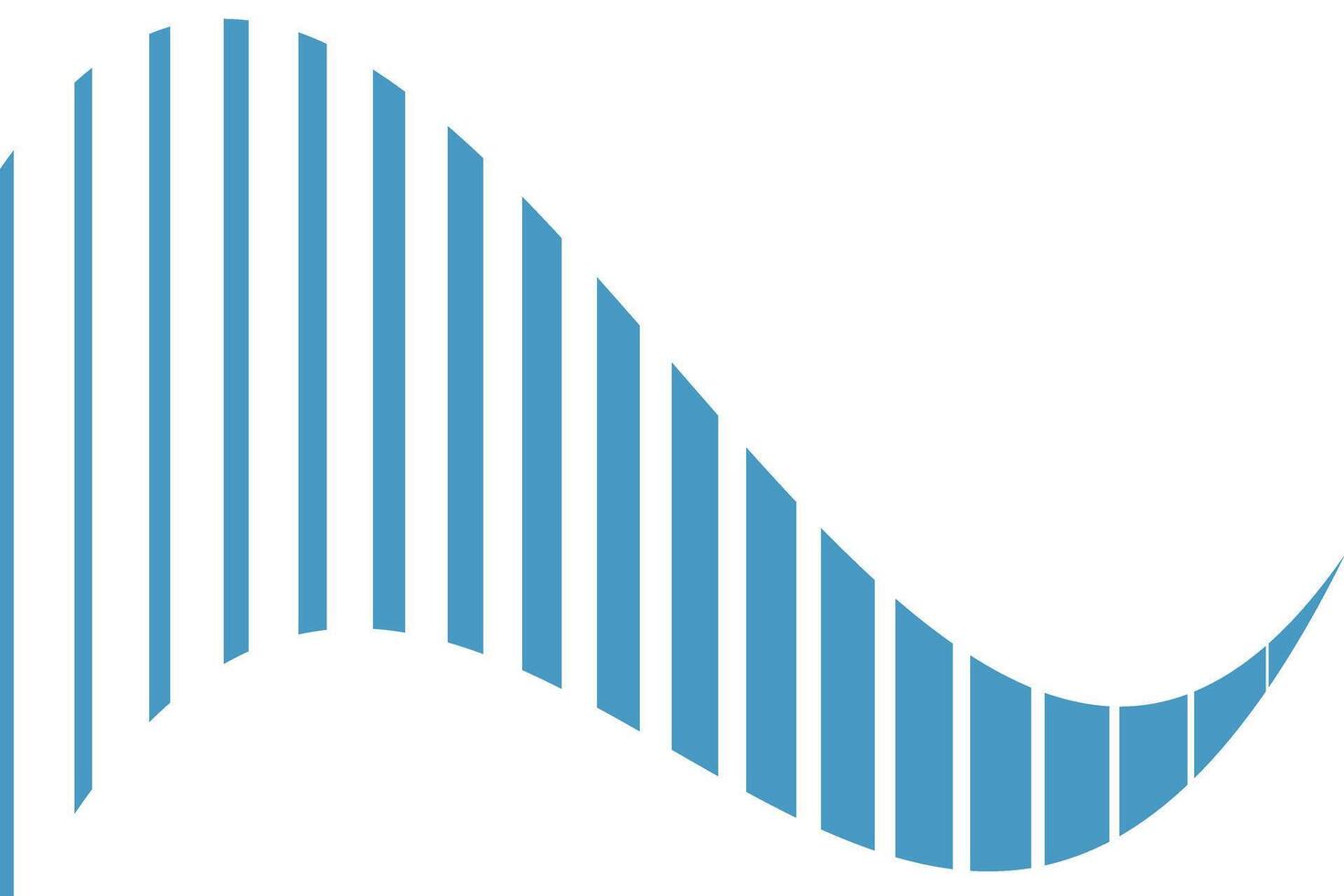 simple abstract light sky color big to small half tone blend vertical line pattern vector