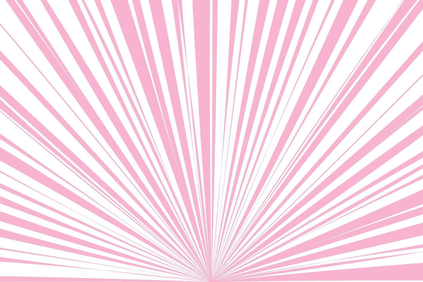 simple abstract light pink color creative thin to thick sunburst line pattern pink sunburst rays background vector