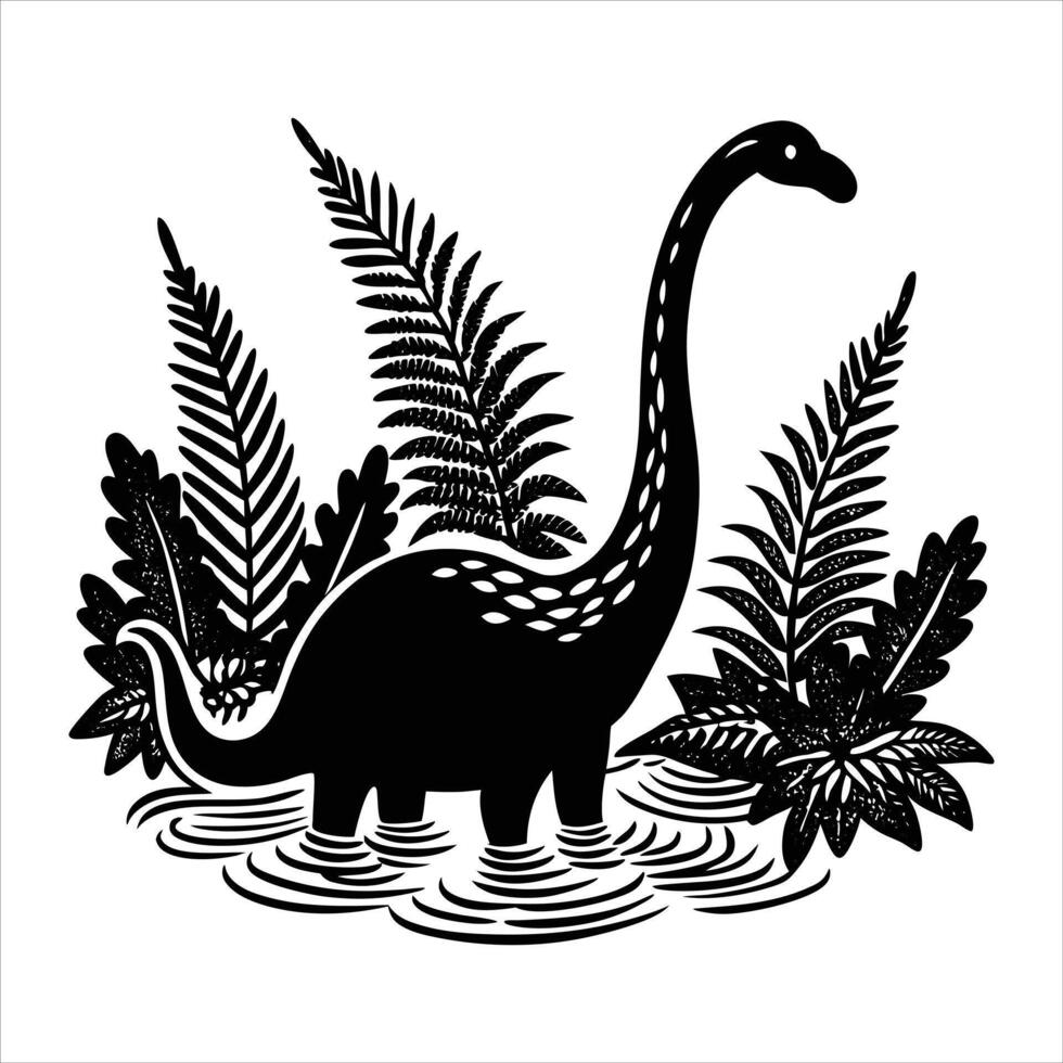 Cute dinosaur cartoon character vector