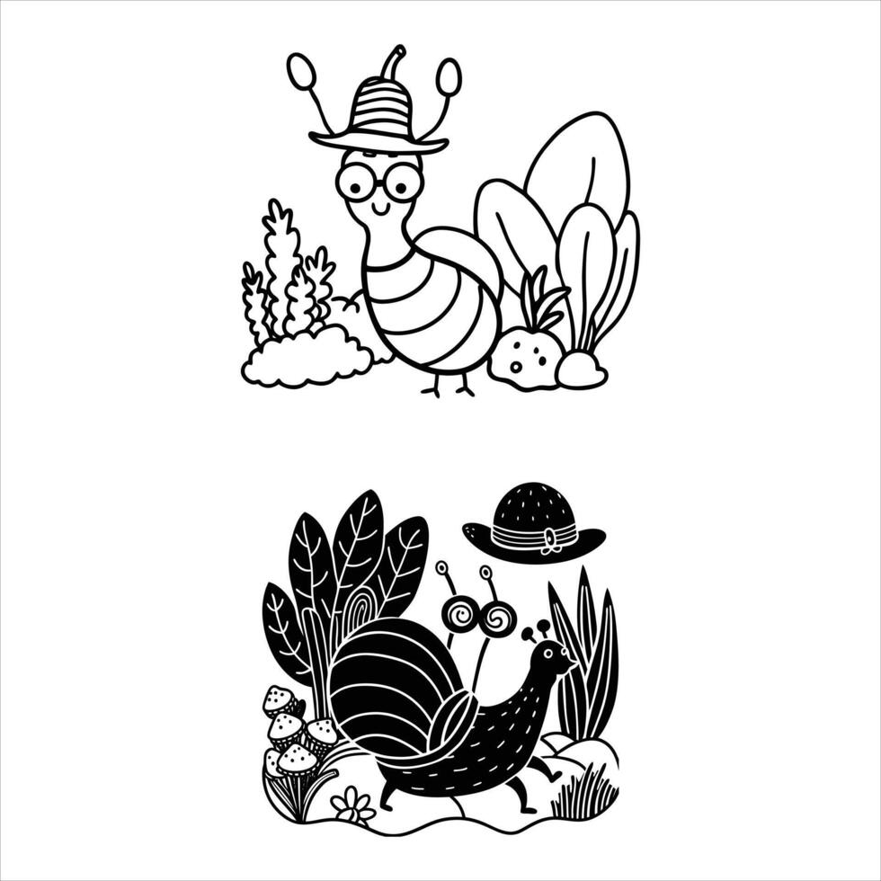 Playful Snail Vectors