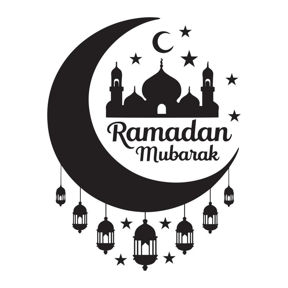 Radiance of Ramadan Lantern vector