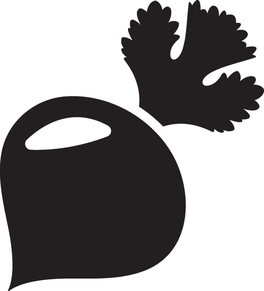 Turnip vegetable icon vector