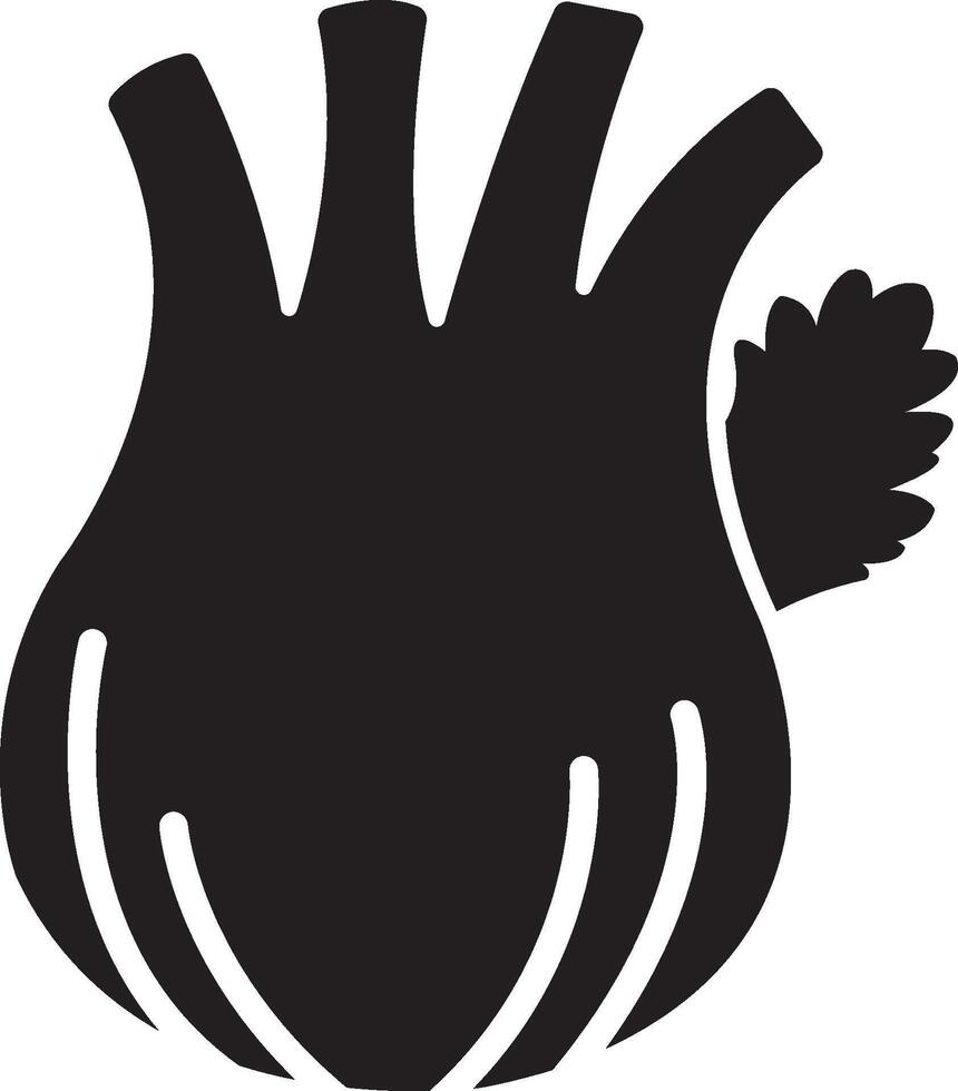 Fennel vegetable icon vector