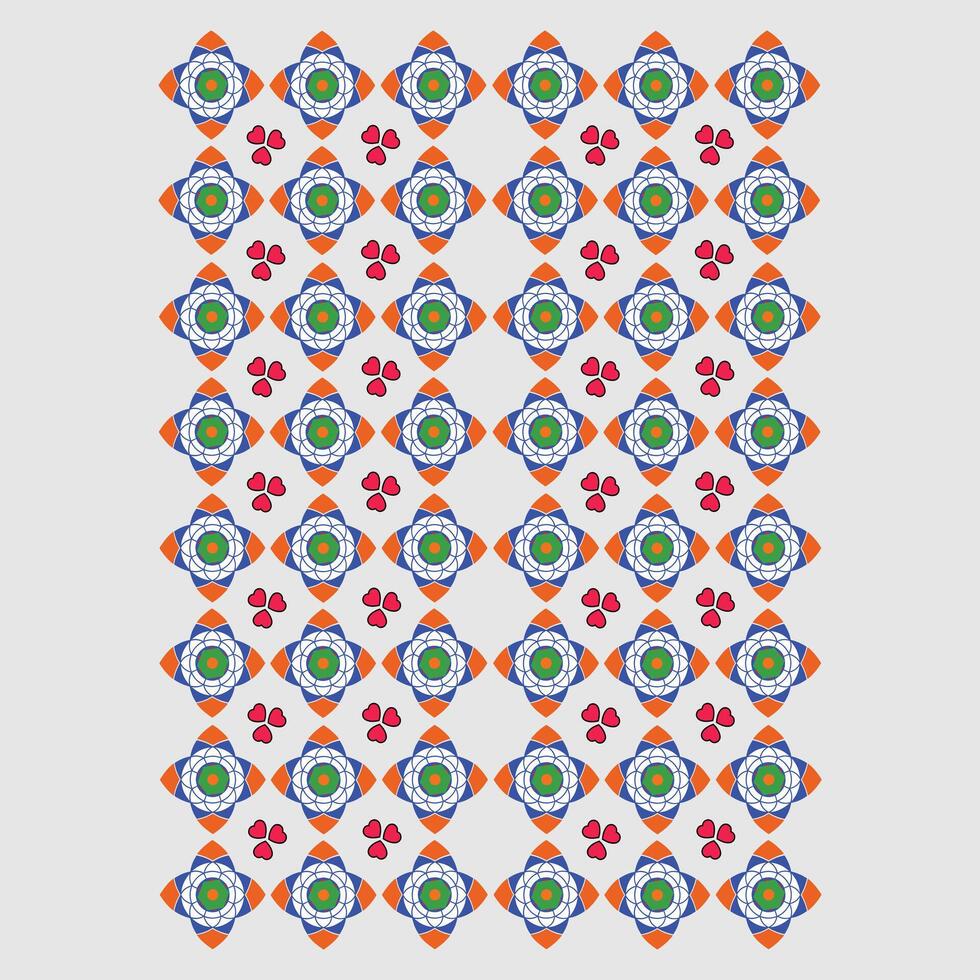 Geometric flower pattern icon. vector