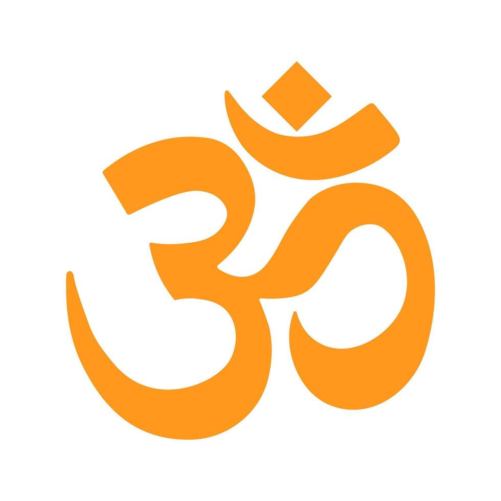 Om, Aum. Symbol of Hinduism vector