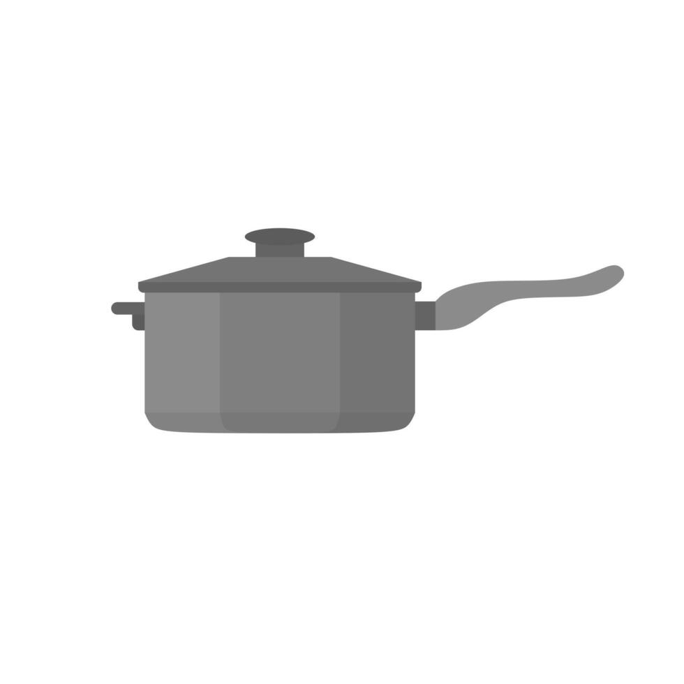 saucepan illustration on white background vector