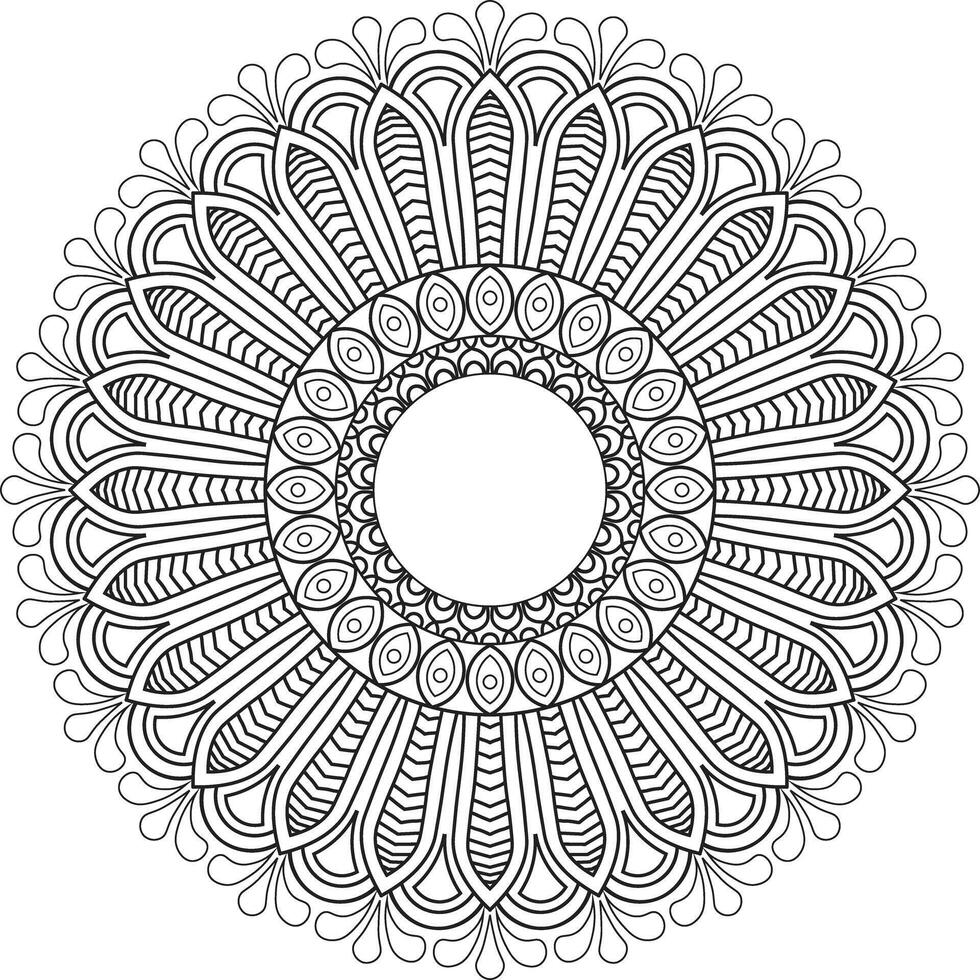 Hand-Drawn Mandalas Whispers of Symmetry vector