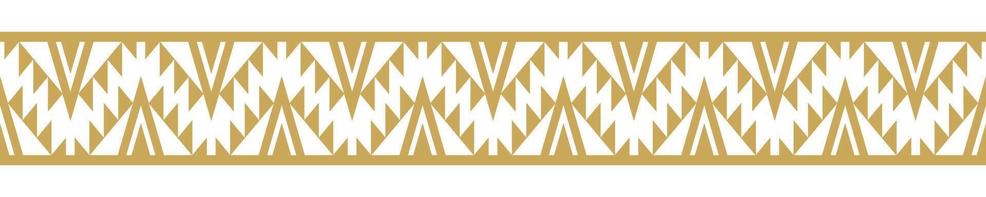 Navajo Ethnic Border Geometric Pattern for Textile Printing, Fabric Design, and Traditional Art. vector