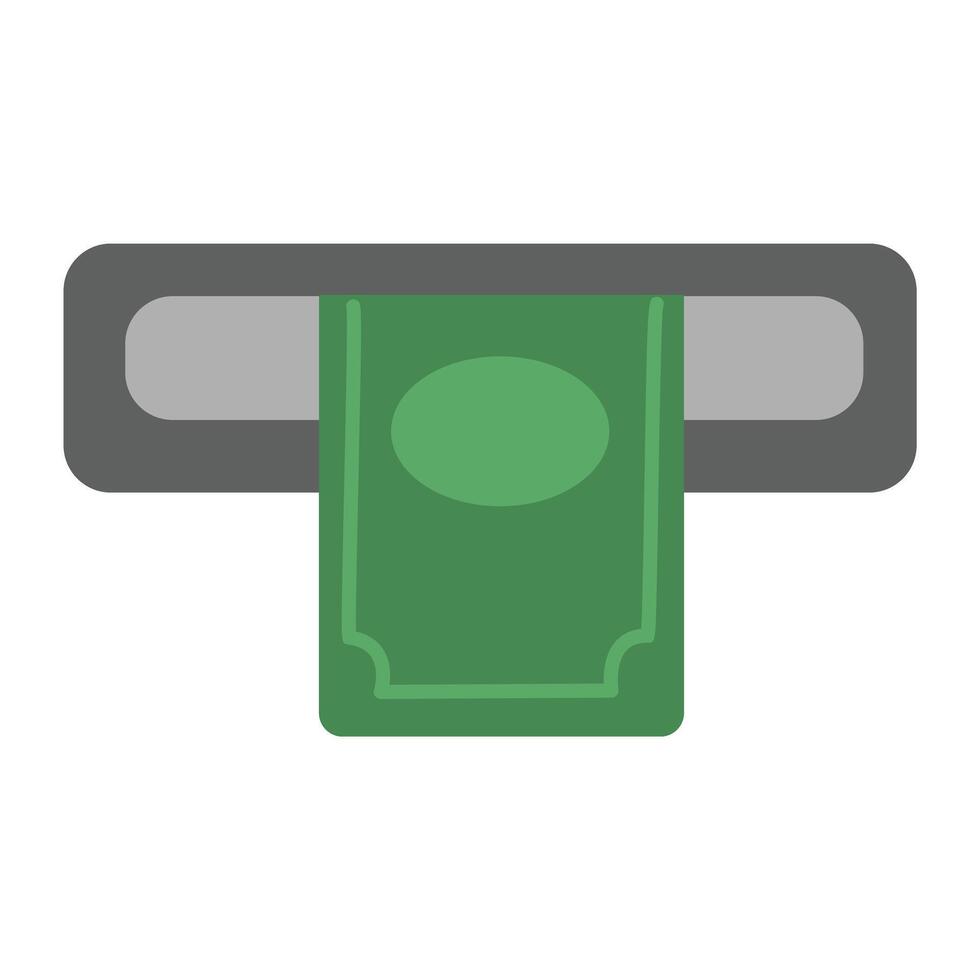 Automated teller machine or ATM withdraw vector