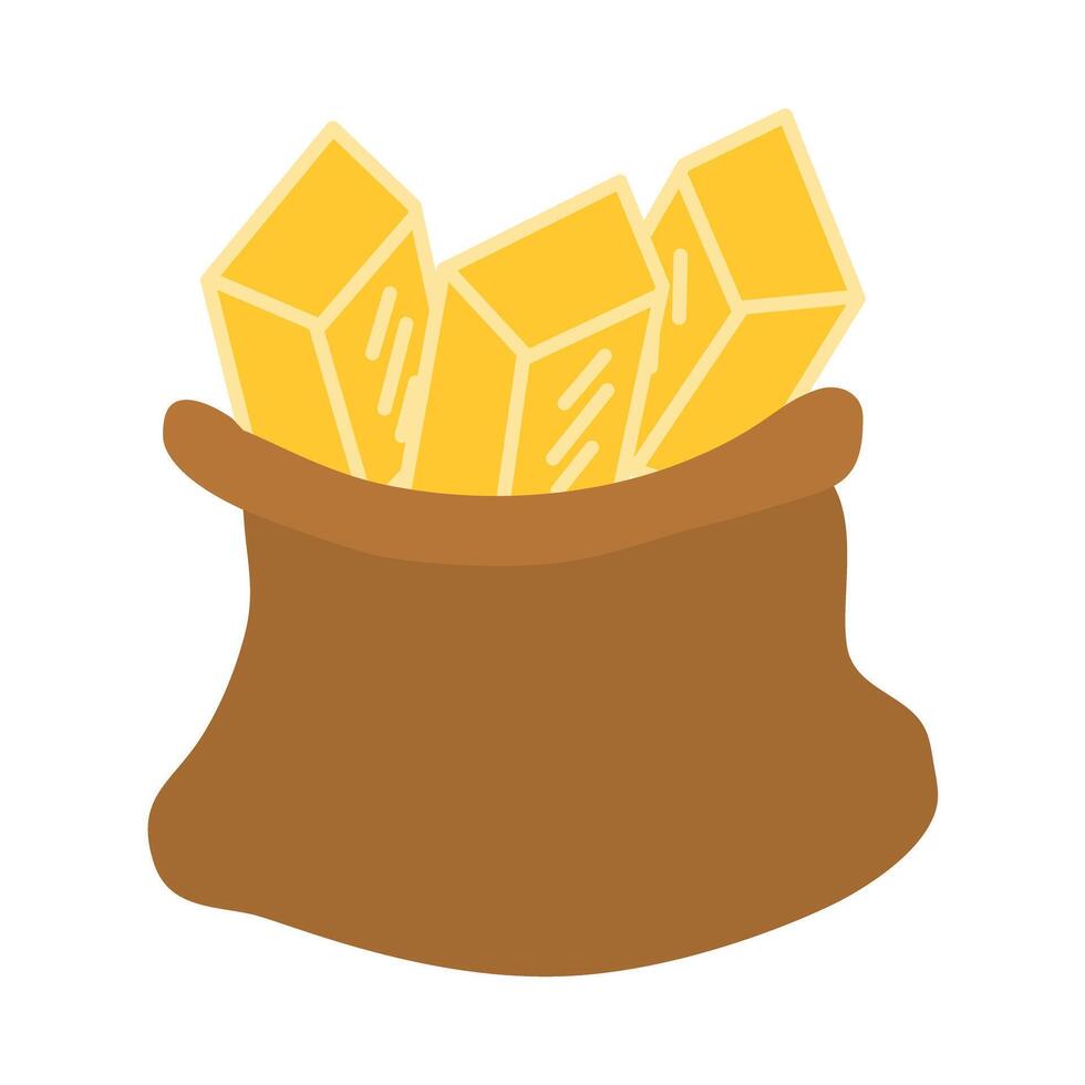Gold bar with Business Finance Concept Design vector