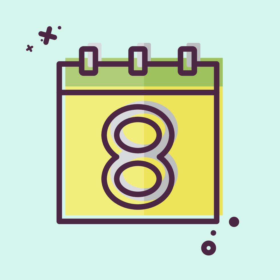 Icon Woman Day. related to Women symbol. MBE style. design editable vector