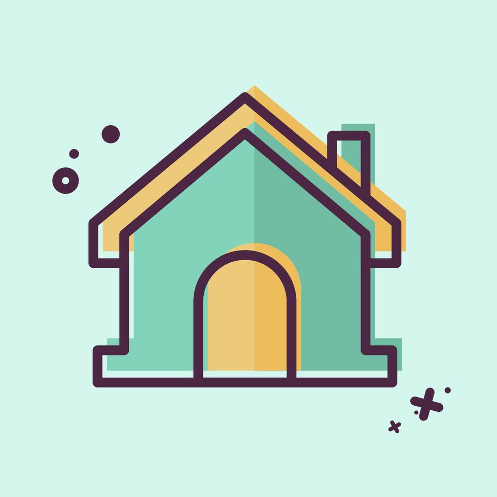 Icon Address. related to Healthcare symbol. MBE style. design editable vector