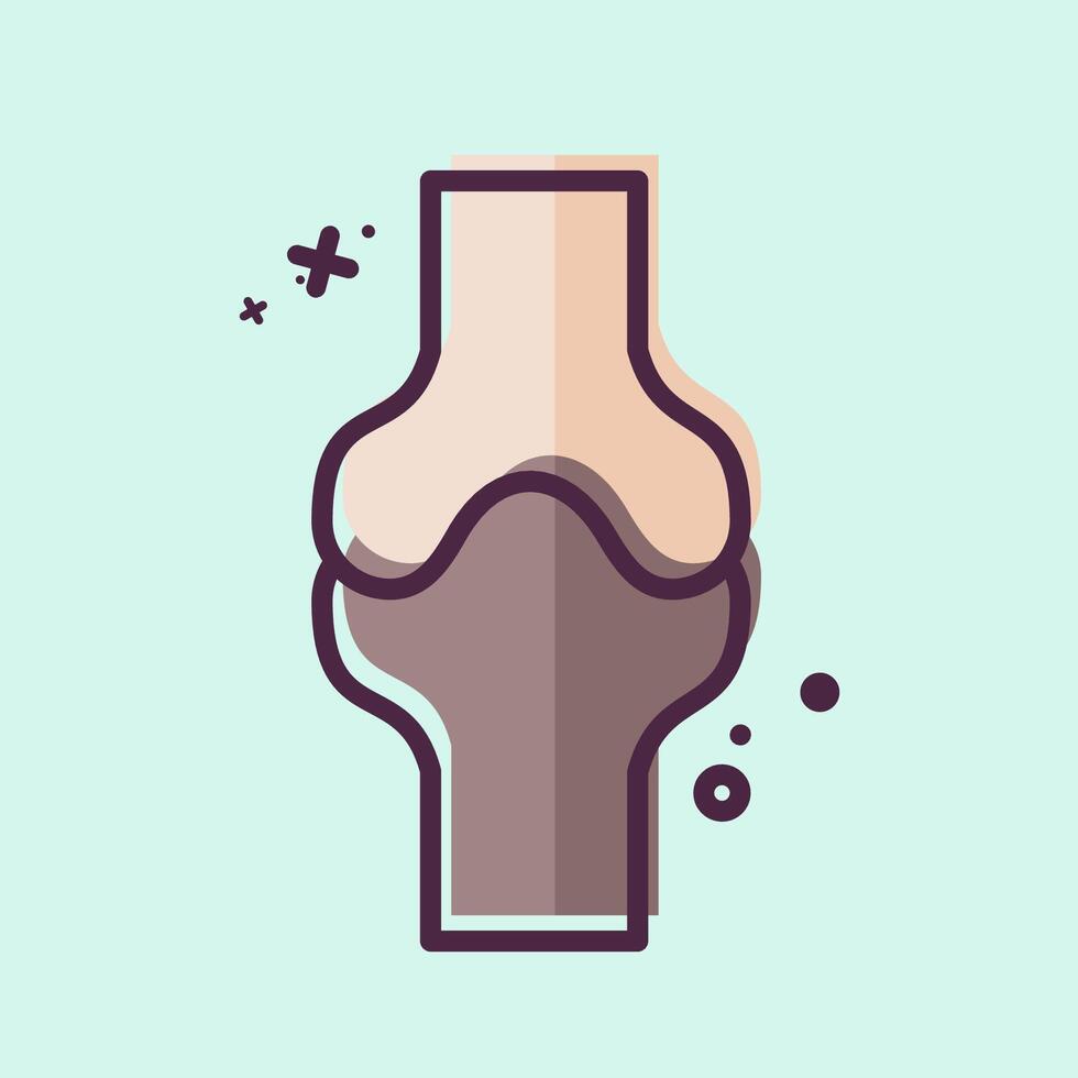 Icon Bone. related to Healthcare symbol. MBE style. design editable vector