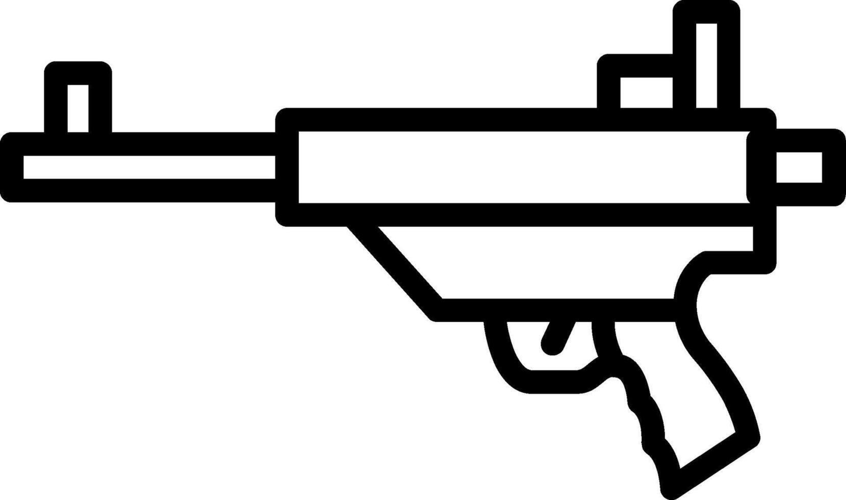 Gun Line Icon Designs vector