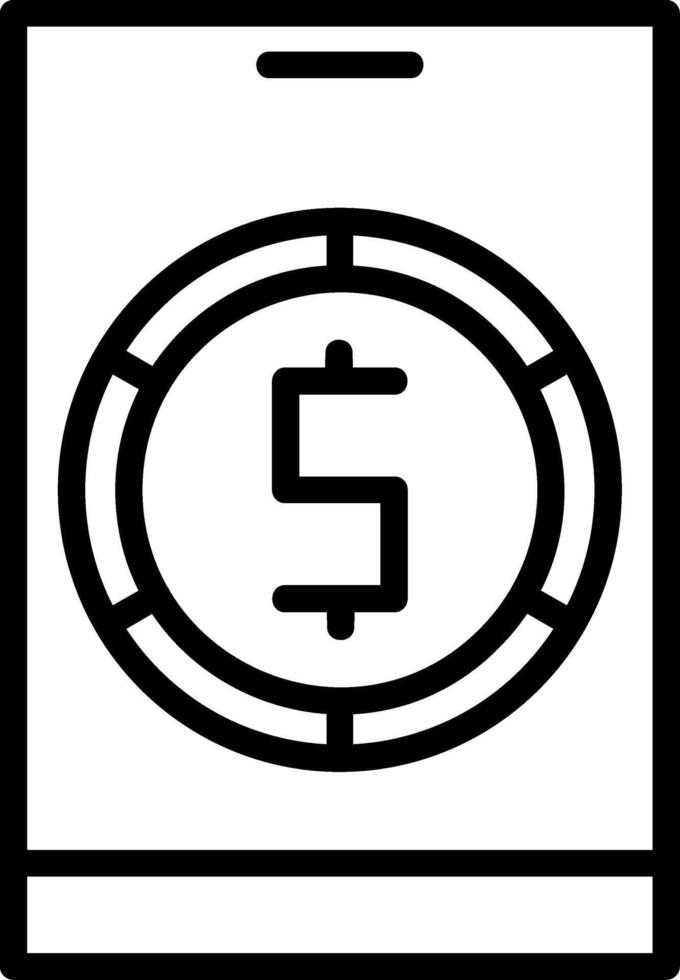 Smartphone Line Icon Designs vector