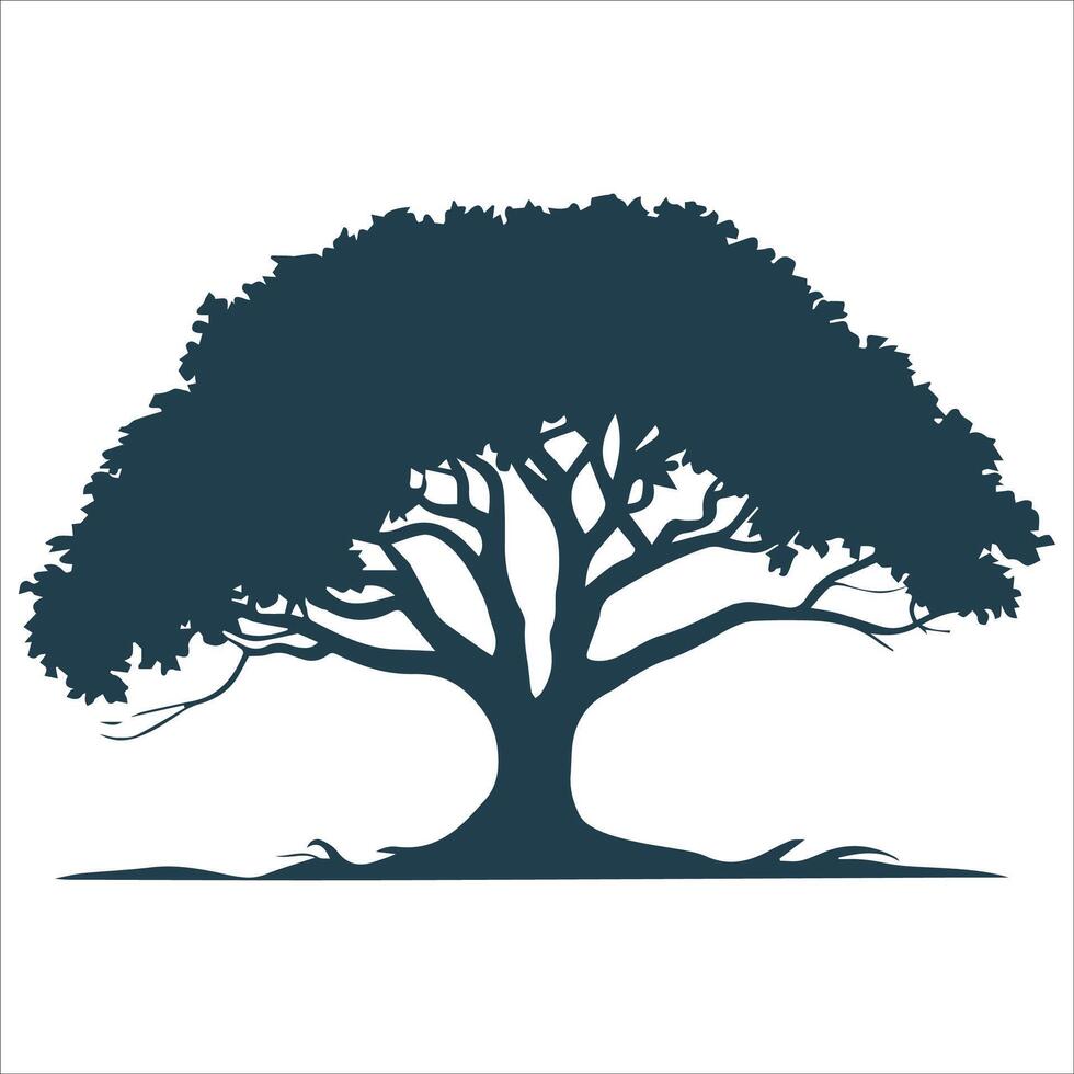 Artistic Tree of Life Silhouette Illustration vector