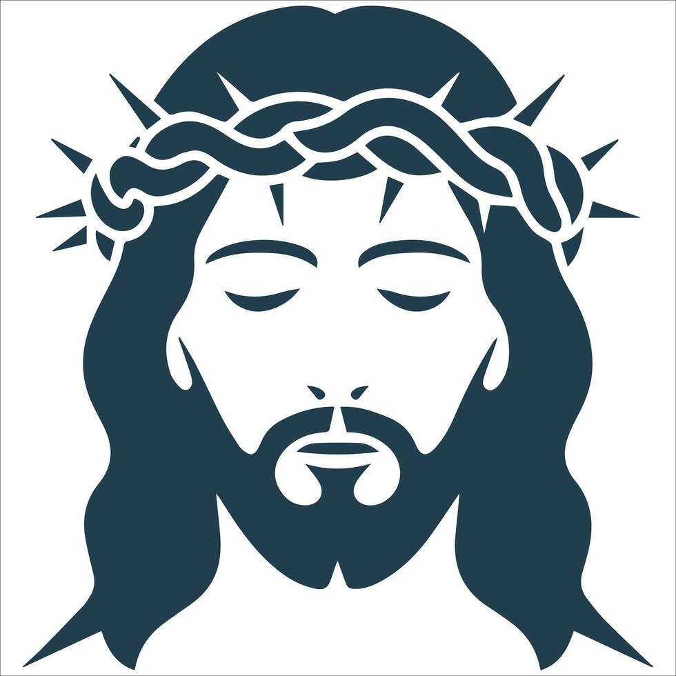 Holy Savior Jesus Silhouette Art vector