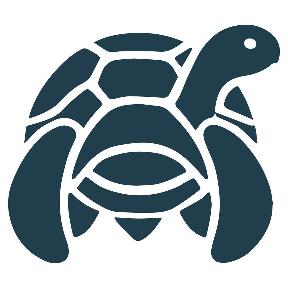 Timeless Turtle Silhouette Artwork vector