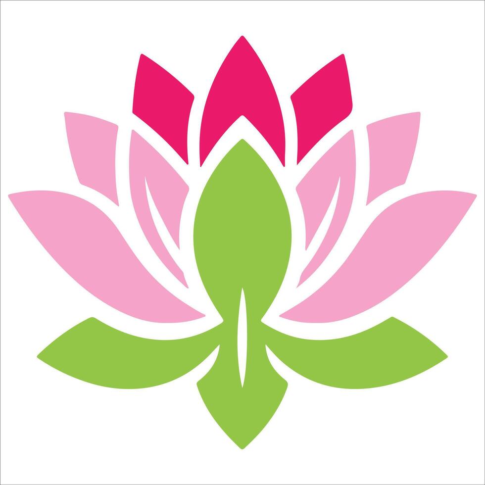 lotus flower icon illustration Design vector